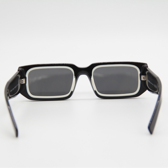 NEW PRADA PR06YS 09Q5S0 SQUARE BLACK PRADA SUNGLASSES PR06YSF 09Q-5S0 - Picture 7 of 13